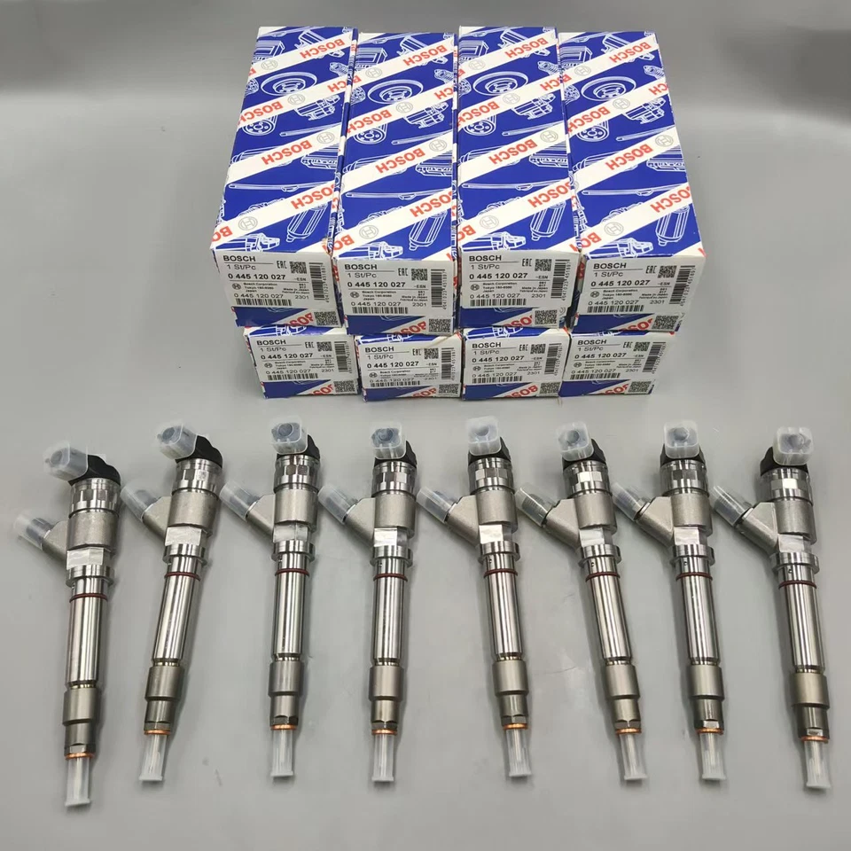 8X Inyectores de combustible 0986435504 Bosch para 2004,5-2005 GM Chevrolet 6,6 L LLY Duramax Foto 2 de 4