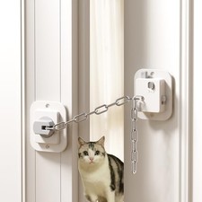 1 Pack Adjustable Cat Door Latch  Stopper, Door Holder for Cats  Toddlers