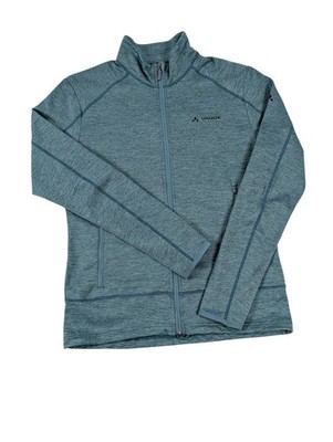 Vaude Sosalo Jacket Mens M Blue Green Full Zip Hiking Mid Layer Fleece Eco