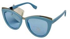 Converse Silver Blue Sunglass Cateye Plastic, Blue Gradient Lens H102