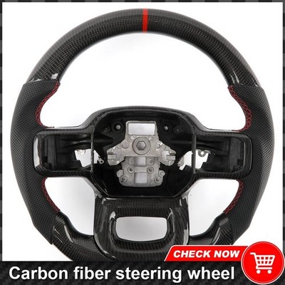  True Carbonfiber Carbon Fiber Steering Wheel for Ford Ford Raptor F150 2021-25