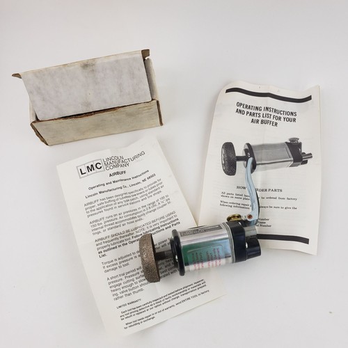 Tampon Air Buff Lincoln Manufacturing Company LMC modèle 1200BH vintage neuf de stock