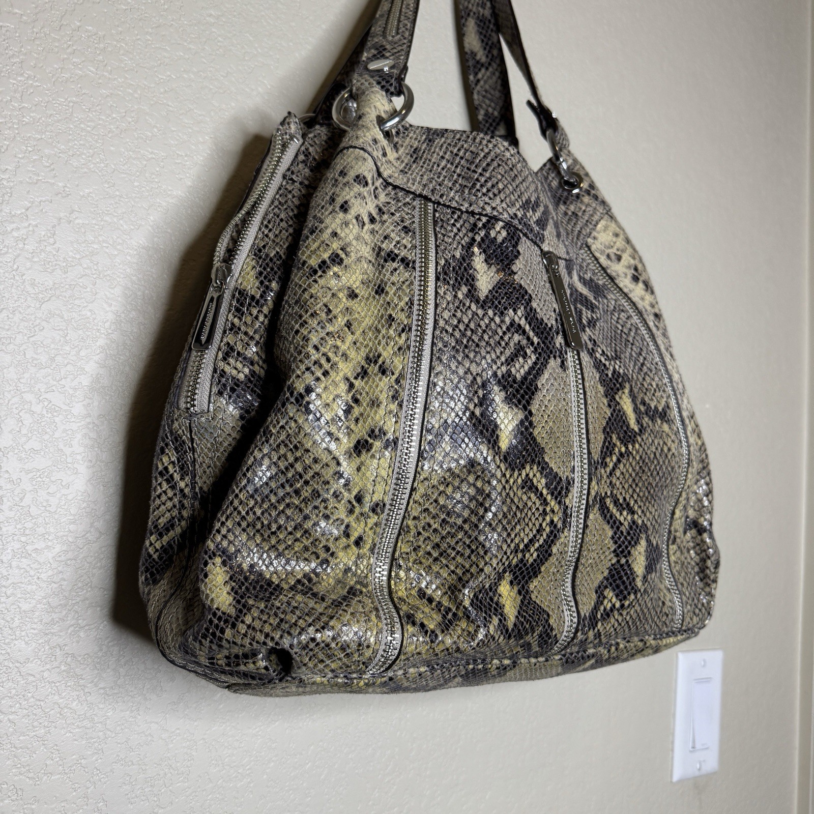 MICHAEL KORS Y2K Python Snakeskin Leather Satchel… - image 11