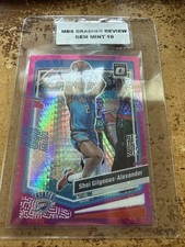 2023-24 Donruss Optic #104 Shai Gilgeous-Alexander Hyper Pink Prizm MBS 10 Gem