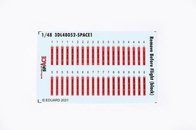 Eduard 3DL48052 1/48 Remove Before Flight (Schwarz) Space