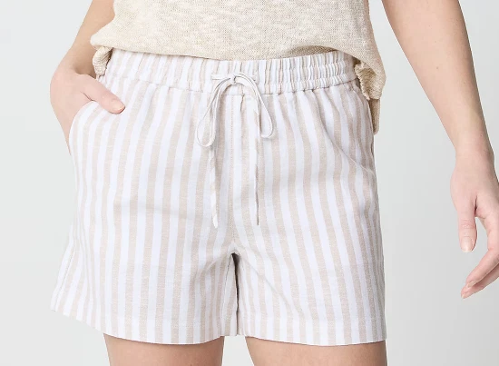 Two Pairs New J.Crew Women’s Linen Blend Drawstring Elastic Waist Shorts XL