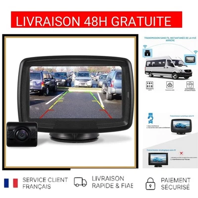 Caméra de recul sans fil AUTO-VOX TD2 4.3" LCD IP68 Vision Nuit Voiture - Photo 1/4