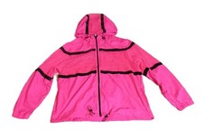 Victoria's Secret Pink Campus Full Zip Mesh Hoodie Jacket Pink Sz M/L Flaws