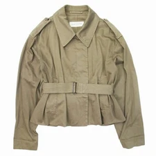 Excellent condition DRIES VAN NOTEN waist-marked blouson, khaki, size S