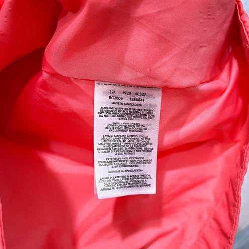 Columbia City Trail Hooded Rain Jacket Pink Full Zip Mesh Girls Large 14 16 - Picture 6 of 7