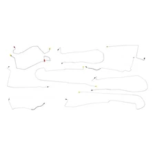 Brake Line Kit Complete Tubes 4 Wheel Disc ABS 2000-04 Deville OE Steel 10pc