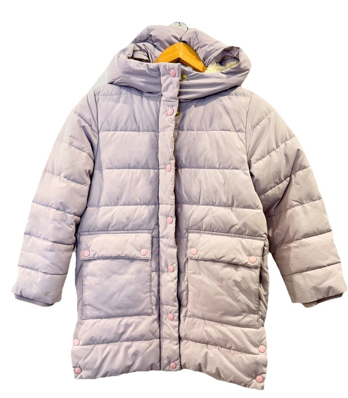 J.Crew Girls' chateau Heavy puffer jacket  PrimaLof  Sherpa Hood Size M 10/12