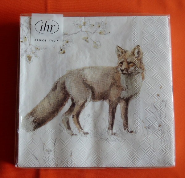 20 Servietten Fuchs 1 Packung Ovp Motivservietten Ihr (E) Tiere FüChse Wildtiere-image