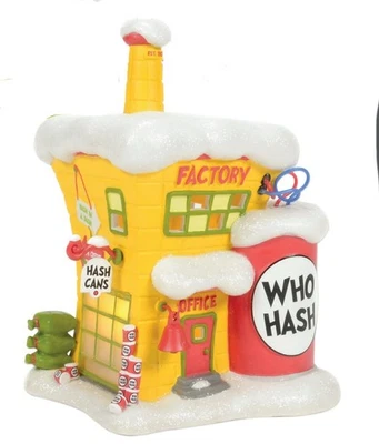 Department 56 6013653 Grinch Village Who-Hash Factory - Platinum dealers excl
