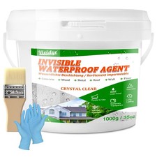Waterproof Sealant 35oz, Transparent Waterproof Coating for Roof, Floor, Bath...