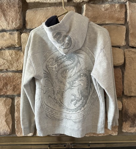 VTG Y2K 00s Top Heavy Dragon Embroidery hoodie Boys/Youth Large Fits XS/S Adult - Picture 3 of 9