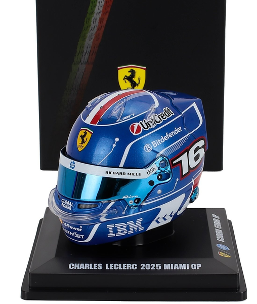 Helm Ferrari #16 Charles Leclerc 2025 Miami Gp 1:5 LSHEL014 Looksmart-image
