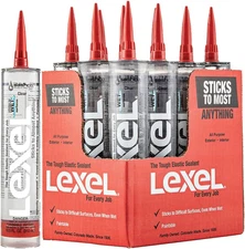 13010 10.5Oz  Sealants Clear Lexel Adhesive Caulk, 10.5-Ounce