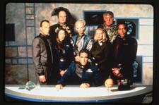 Babylon 5 Original Transparency Mira Furlan Jerry Doyle Richard Biggs Cast 1999