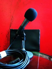 Vintage 1980's Shure SM58 cardioid dynamic microphone w accessories USA SM57  3