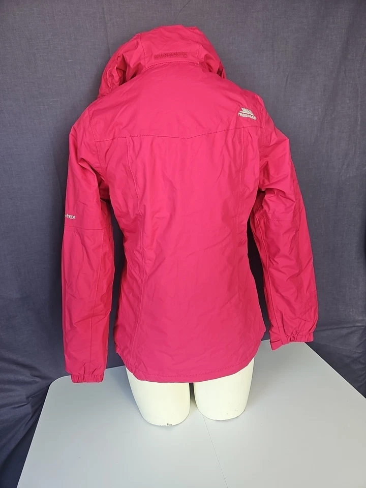 RRP £110 XL Malissa Trespass Womens Waterproof Jacket Cerise - Image 4 of 4
