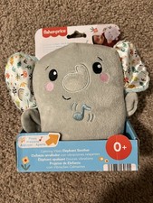 Fisher-Price Calming Vibes Elephant Plush Soothing Baby Toy NEW BABY
