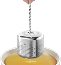 Tea Infuser Ball with Chain | Stainless Steel Loose Leaf Strainer