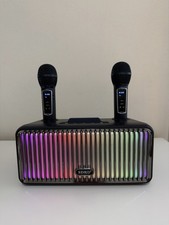 New SDRD SD-319 Pro Wireless Bluetooth Karaoke Speaker 2 Mics USB TF AUX