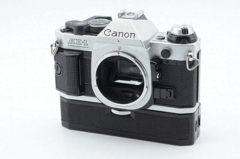 Canon AE-1 PROGRAM w/Power WINDER A Very Good Condition #491 Canon AE-1 PROGRAM w/Power WINDER A Very Good Condition #491