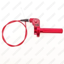 Red CNC Twist Throttle Cable Assembly Pitster YCF GPX SSR Pit Dirt Bike 125cc