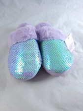 Brand New More Than Magic Flip Sequin Girls Slippers Sz L 4-5