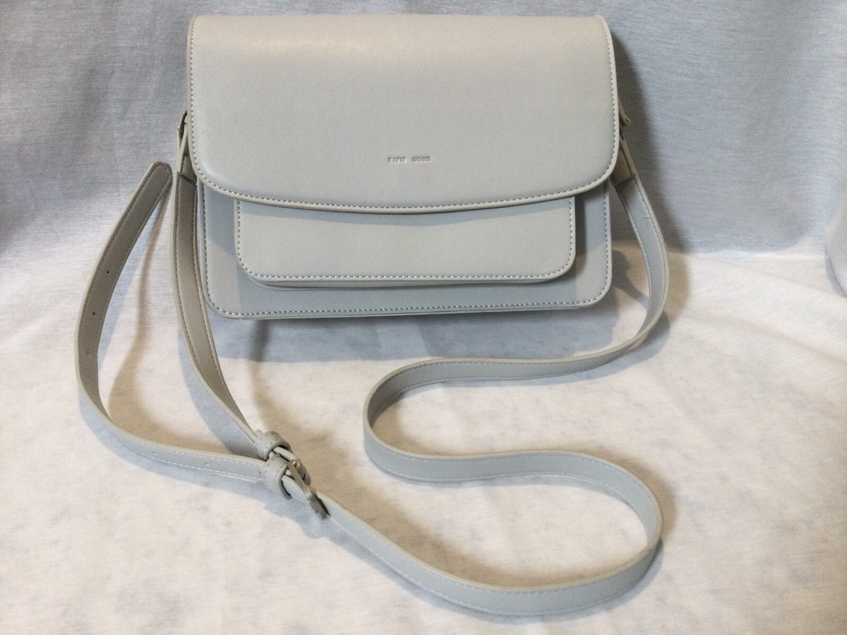Pixie Mood Zoe Crossbody Bag Vegan Leather Gray Purse