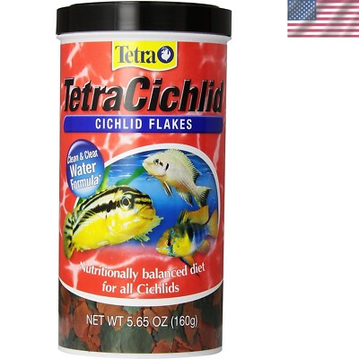 Cichlid Flakes 5.65 oz - Vibrant Color Enhancing Formula for All Life Stages