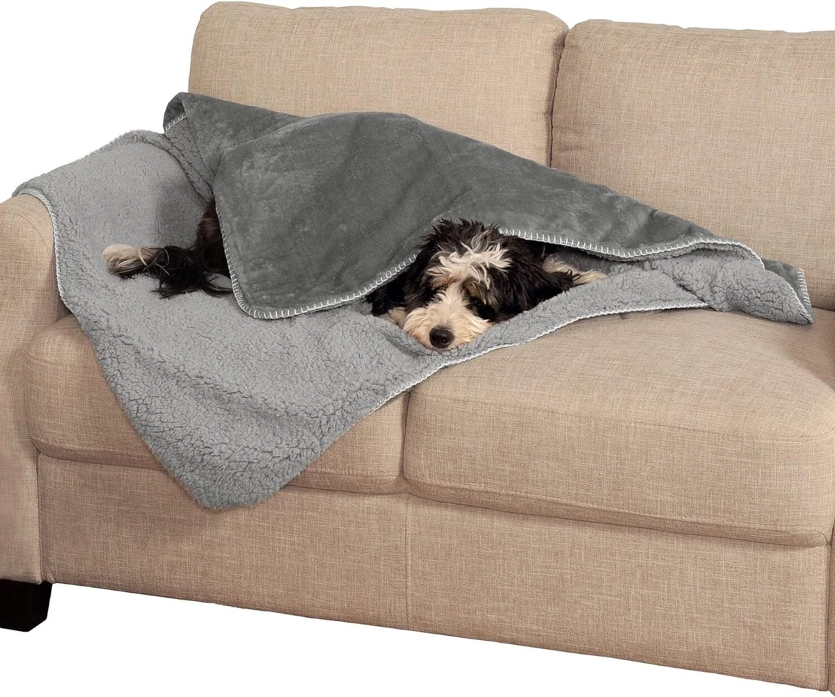 Furhaven Waterproof Self Warming Throw Blanket for Dogs Indoor