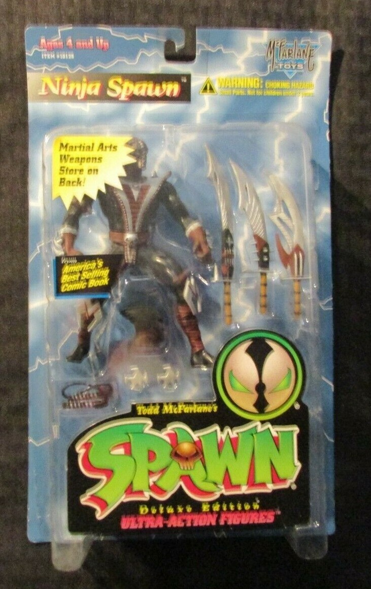1995 NINJA SPAWN Spawn Todd McFarlane Toys Action Figure MOC C-8.5