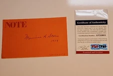 Maurice Stans Watergate Autograph PSA DNA Signed Auto Richard Nixon Scandal 2