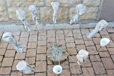 Designer Lampe - ZICOLI -Chrom/satiniertes Glas- TOP-