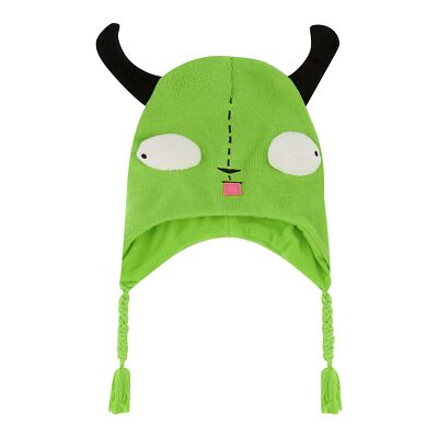Invader Zim Beanie Hat Gir Cosplay Adult Peruvian Winter Knit Cap with Ears a...