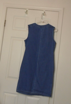 hope and harlow denim dress Hope & Harlow Denim Fringe Frayed Dress, Light Blue - 8
