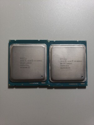 Matched Pair Intel Xeon E5-2650 V2 GHz Core (SR1A8) Processors  735858268516|