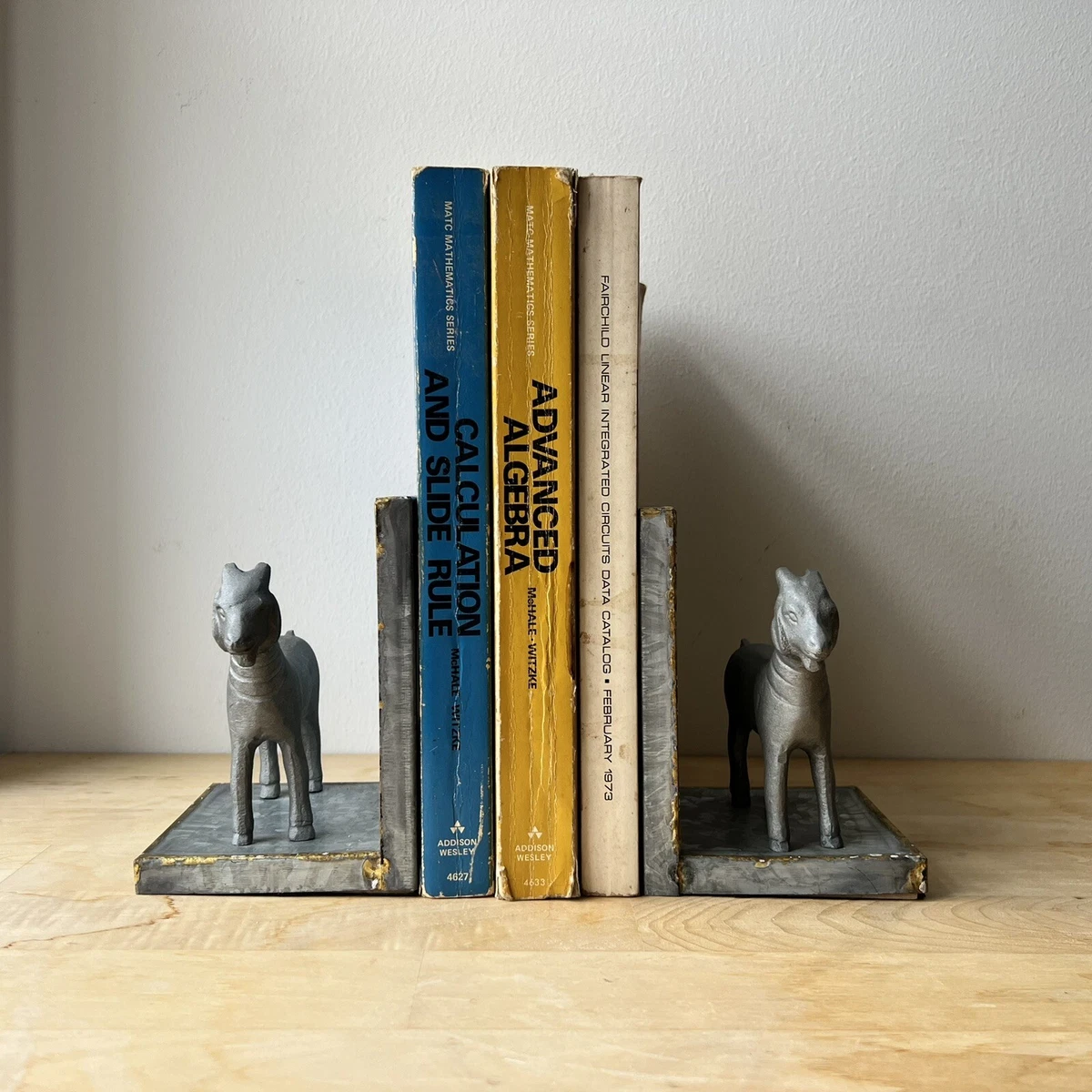 Hearth and Hand with Magnolia 2 Goat Bookends Galvanized Metal