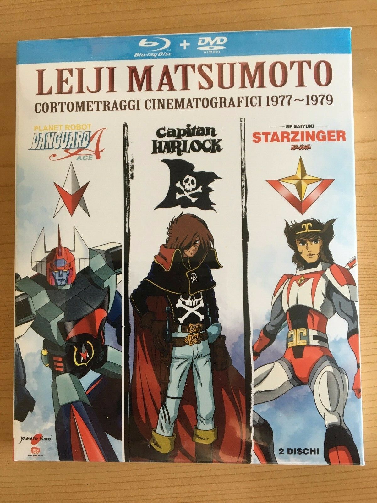 Leiji Matsumoto Corti Cinema 1977-1979 Combo BD+DVD Harlock Danguard Starzinger
