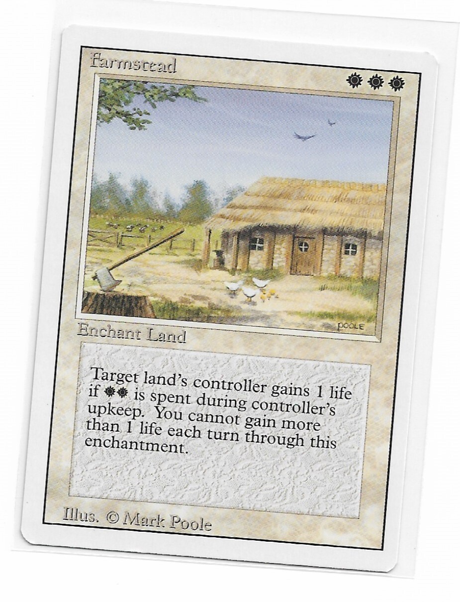 Magic the Gathering ~ MTG ~ 1x Farmstead ~  MP ~ REVISED