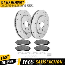 Front Brake Rotors & Ceramic Pads for Nissan Frontier Pathfinder Xterra Equator