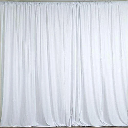 10 feet x 8 feet Polyester Backdrop Drapes Curtains Panels w/ Rod Pockets