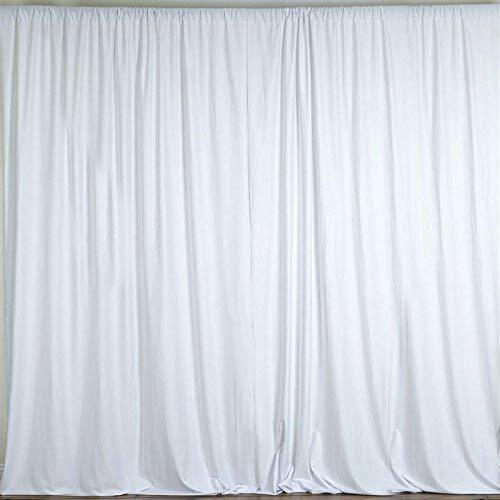 Polyester Backdrop Drapes Curtains Panels w/ Rod Pockets-Wedding Ceremony Party - Picture 1 of 32