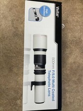 Vivitar 500mm f/8.0 Telephoto Lens T Mount 