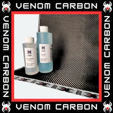 12" x 10 FT Twill Weave Carbon Fiber Fabric Cloth Resin Kit