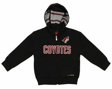 Reebok NHL Toddlers Arizona Coyotes Drop Pass Full Zip Hoodie, Black