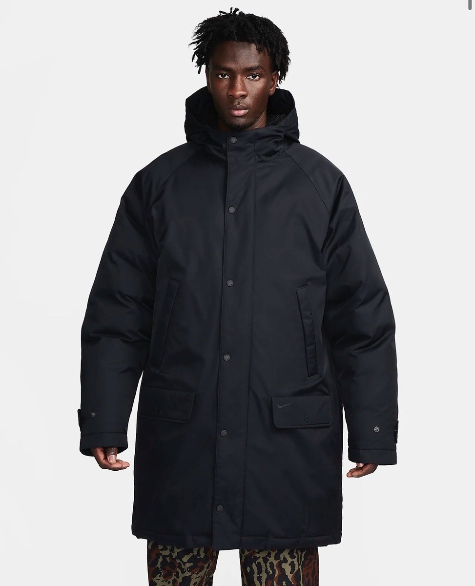 Nike Life Insulated Parka Black Black FB7587-010 Men